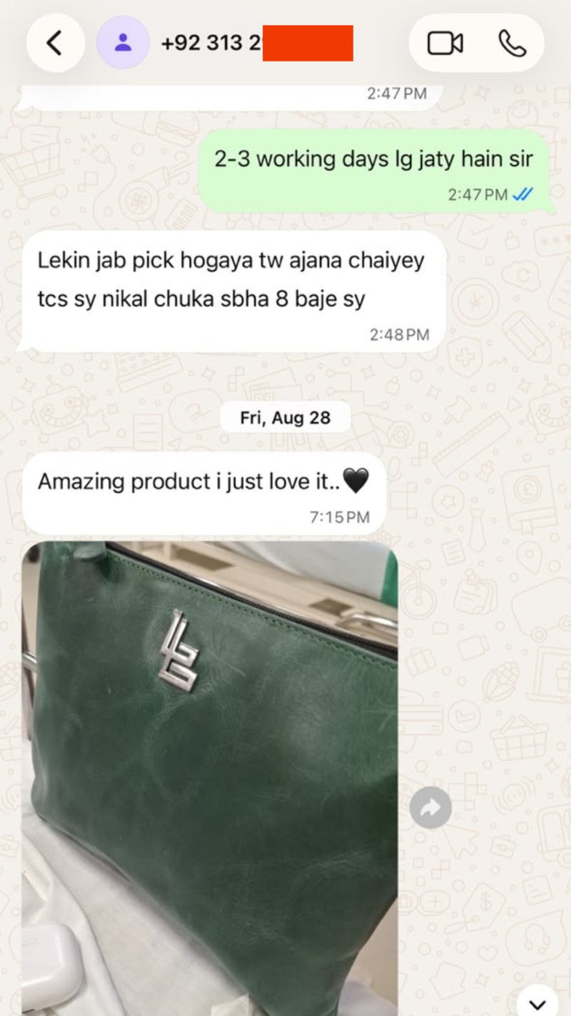 WhatsApp customer review